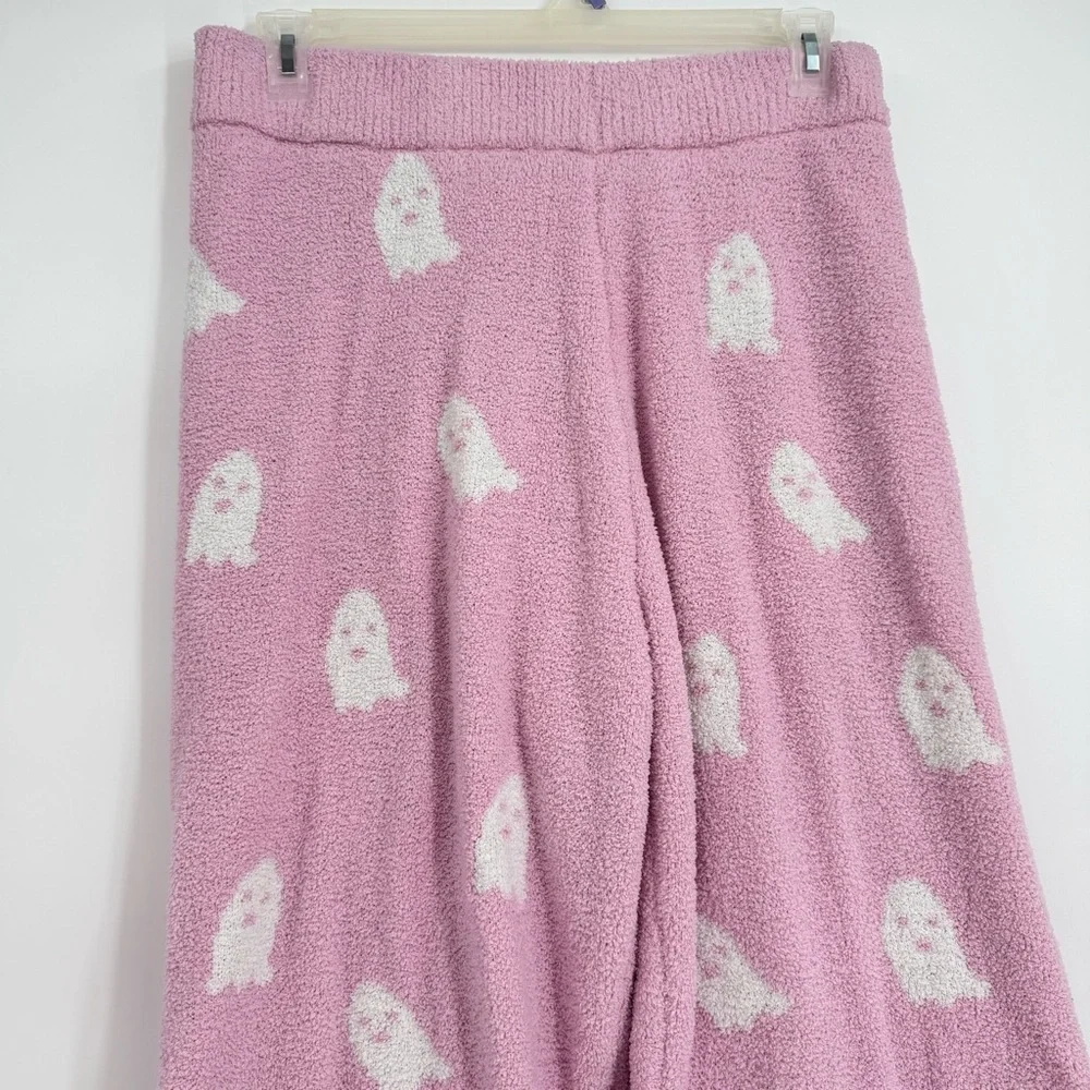 Cupcakes and Cashmere Pink Ghost Super Soft Pants Size XL Plush Lounge Pull on